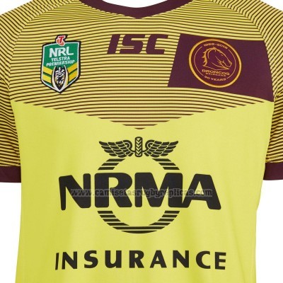 Camiseta Brisbane Broncos Rugby 2018 Tercera
